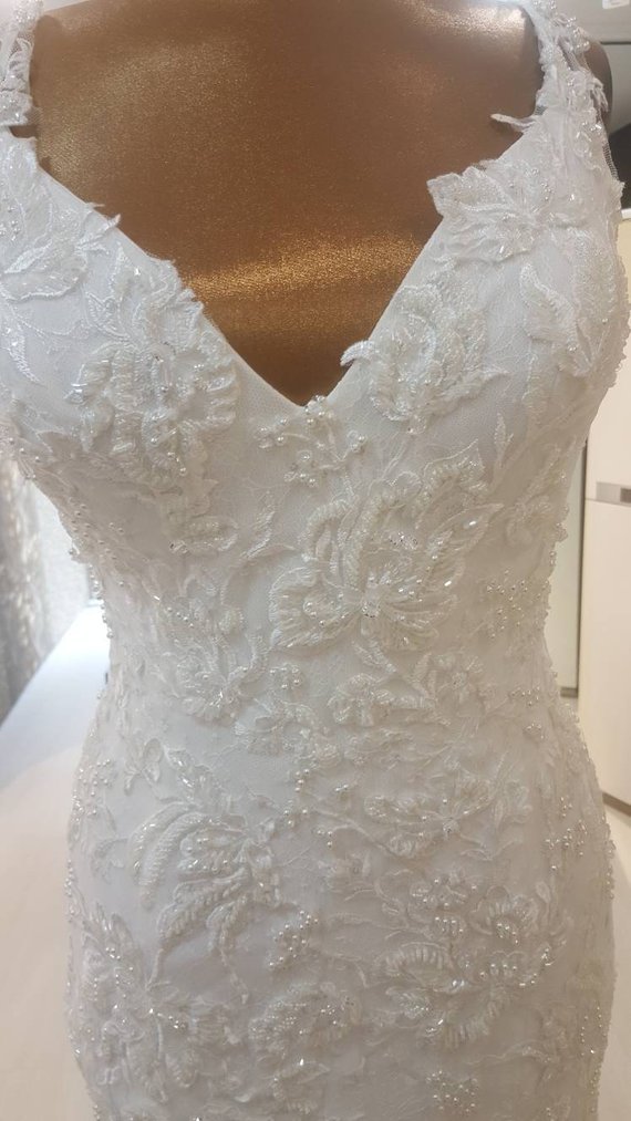 Plus Size Mermaid Wedding Dresses With Detachable Skirt V Neck Real Pictures Lace Appliques Sequins African Wedding Gowns Sexy Backless