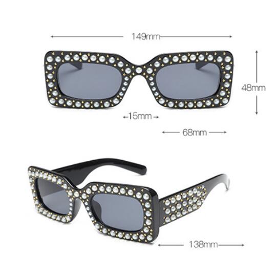 2019 hot selling Square diamond encrusted sunglasses women's pearl tights sun glasses black free shopping
2019 hot selling Square diamond encrusted sunglasses women's pearl tights sun glasses black free shopping