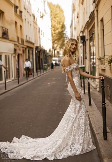gali karten mermaid dresses sexy off shoulder lace wedding gowns court train bohemian beach bridal dress custom