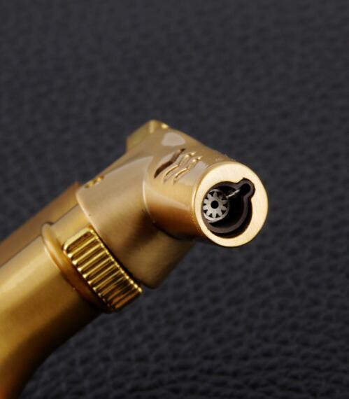 metal Classic Cigarette lighter Butane Jet Flame torch Metal Windproof butane Gas Lighter best glass bong accessories W260202