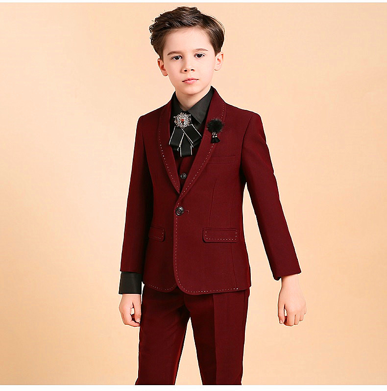 Fashion gentleman children's new custom suit three-piece dress,a variety of colors can be chosen at will,, Dark green
Fashion gentleman children's new custom suit three-piece dress,a variety of colors can be chosen at will,, Dark green