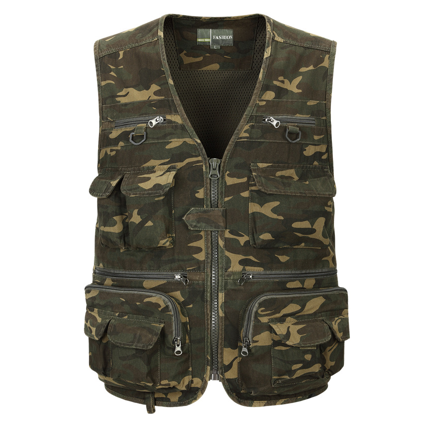 Mens Vest Sleeveless Unloading Fashion Waistcoat Sleeveless Jacket Style Casual Vest Camouflage Tactical Pocket Clothes, Camo
Mens Vest Sleeveless Unloading Fashion Waistcoat Sleeveless Jacket Style Casual Vest Camouflage Tactical Pocket Clothes, Camo