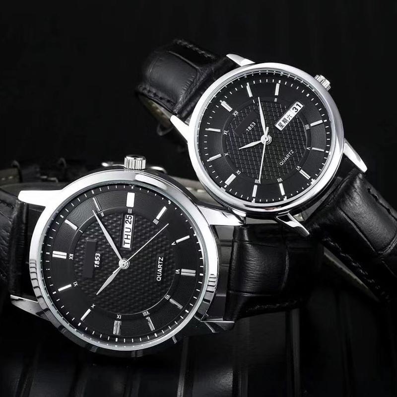 New couple Men Women Fashion Lovers watches fashion watch Leather Strap daydate Quartz Wristwatch For mens Ladies Relogio Feminino, Black
New couple Men Women Fashion Lovers watches fashion watch Leather Strap daydate Quartz Wristwatch For mens Ladies Relogio Feminino, Black