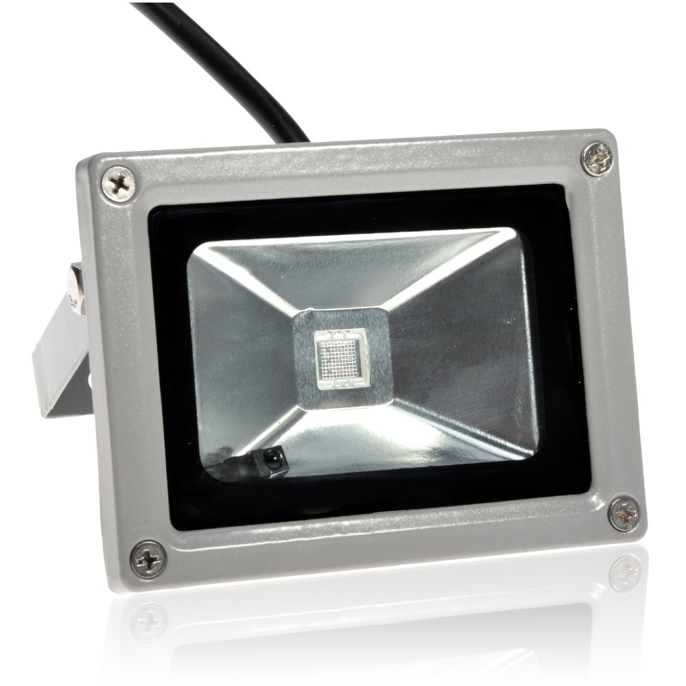 Flood Light RGB LED Floodlight 10W IP65 110V 220V Waterproof Wall Light Garden Lights COB Exterior Spotlight Remote Control Lamp