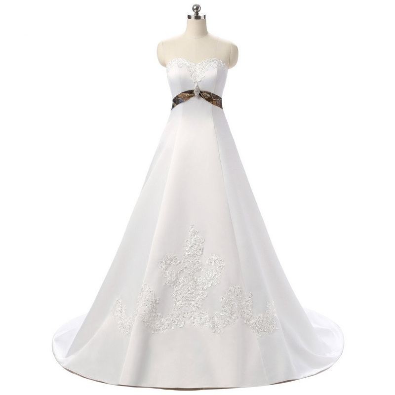 2018 Fashion Crystal A-Line Camo Wedding Dresses With Appliques Satin Lace Up Plus Size Bridal Gowns Vestido De Novia BA04, Same as image
2018 Fashion Crystal A-Line Camo Wedding Dresses With Appliques Satin Lace Up Plus Size Bridal Gowns Vestido De Novia BA04, Same as image
