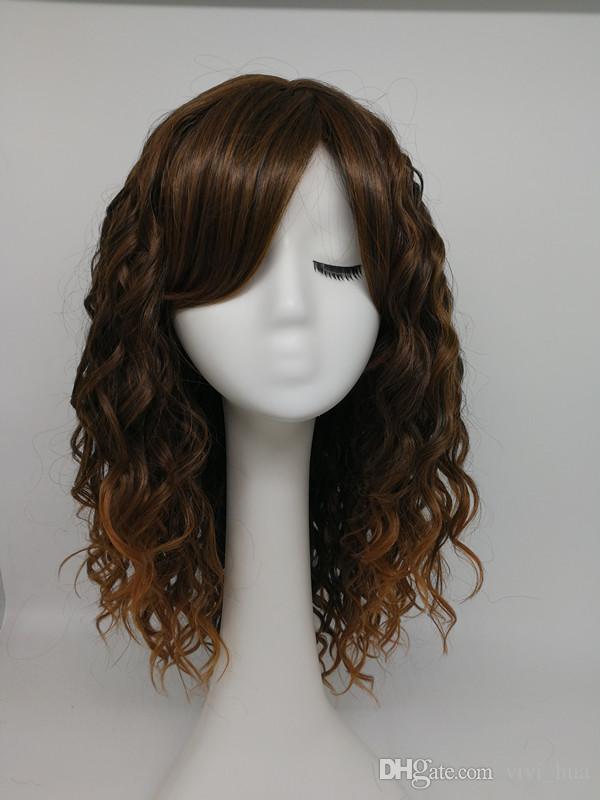 HWG1256 A Deep Wave Style Made Of Natural Fibers Of Coffee And Dark Gold Blended With European Popular Long Curly Hair Wigs, Mix color
HWG1256 A Deep Wave Style Made Of Natural Fibers Of Coffee And Dark Gold Blended With European Popular Long Curly Hair Wigs, Mix color