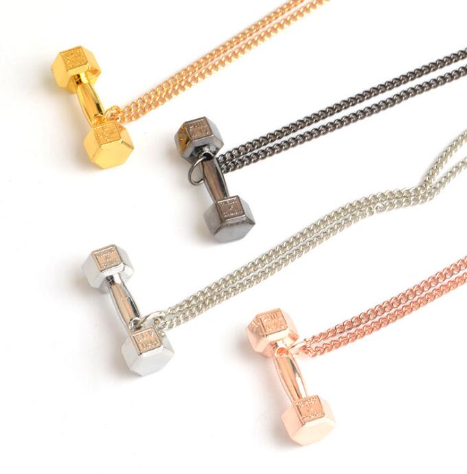 Mixed Color Fitness Dumbbell Necklaces Pendant Charms Choker Statement Barbell Couple Chain Necklaces For Women Jewelry Accessories Gift NEW
Mixed Color Fitness Dumbbell Necklaces Pendant Charms Choker Statement Barbell Couple Chain Necklaces For Women Jewelry Accessories Gift NEW