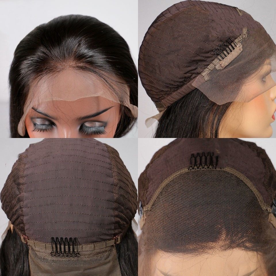 360 Lace Frontal Wig Natural Deep Curly Brazilian Remy Human Hair Laces Wigs with Baby Hairs for Women 16inch 130% Density diva1