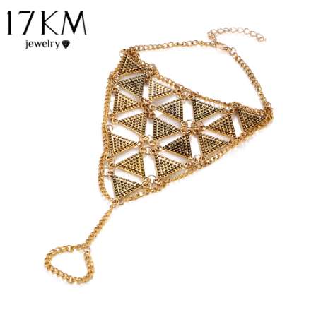 17KM Boho Style Triangle Anklet Bracelet New Punk Vintage Barefoot Sandal Chain Anklets Foot Jewelry For Woman Party Gift
17KM Boho Style Triangle Anklet Bracelet New Punk Vintage Barefoot Sandal Chain Anklets Foot Jewelry For Woman Party Gift