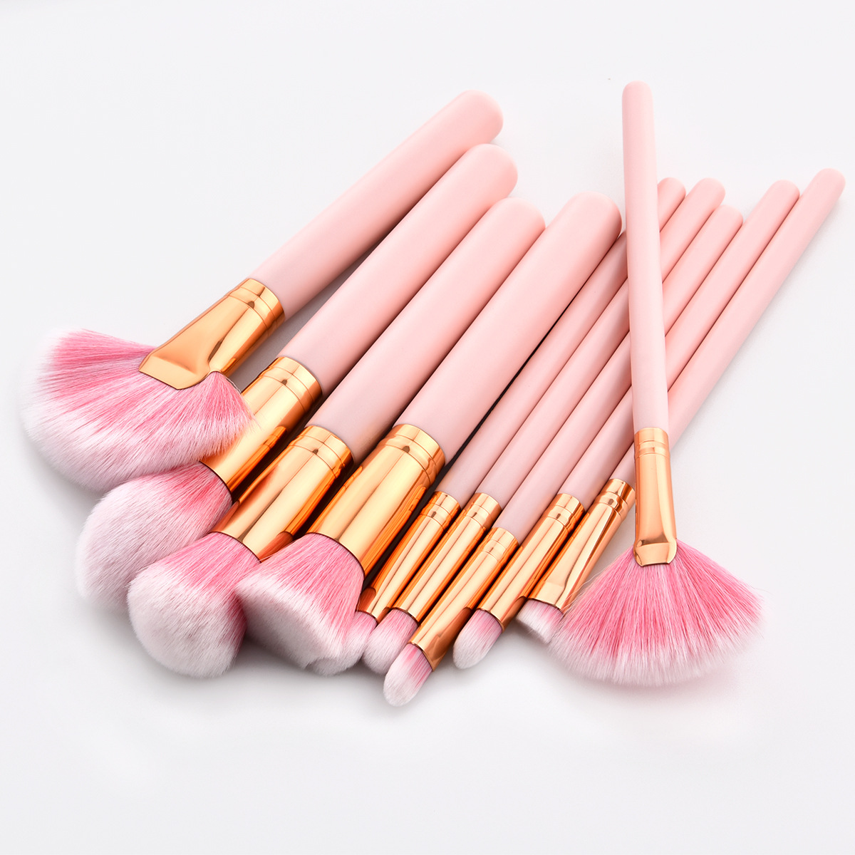Newest Makeup Brushes set pink colors 4/10 brush tools professional cosmetic brushes for eyeshadow highlighter blush drop shipping
