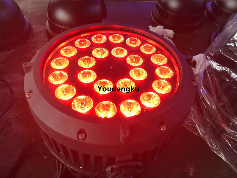 12 pieces 6 in1 rgbwa uv ip65 led par light 24x18 6in1 led par outdoor quad led par cans