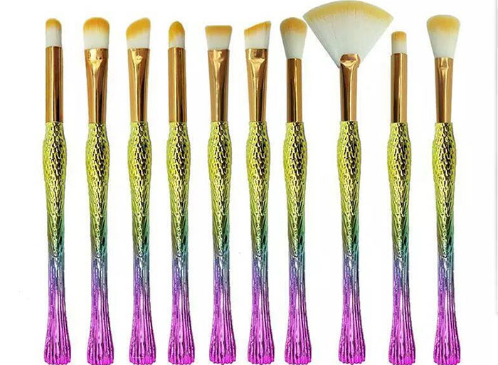 High quality 10pcs lark makeup brush gradually changing color handle make up tools free shipping
High quality 10pcs lark makeup brush gradually changing color handle make up tools free shipping