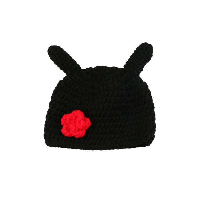 Newborn Baby Photo Studio Photography Props Cap Knit Hat Infant Cute Wool Knitted Ladybug Costume Hat Shell Photo Prop