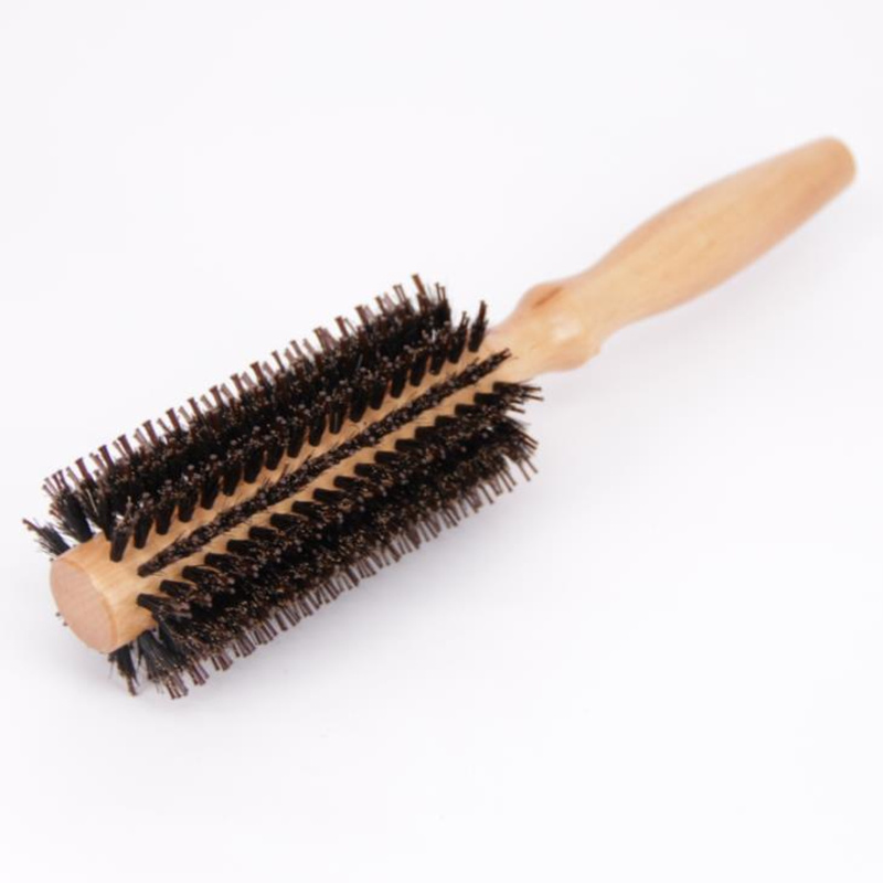 Curly Hair Comb High Quality Wood Handle Natural Boar Bristle Hair Brush Fluffy Comb Hairdressing fast shipping F1643