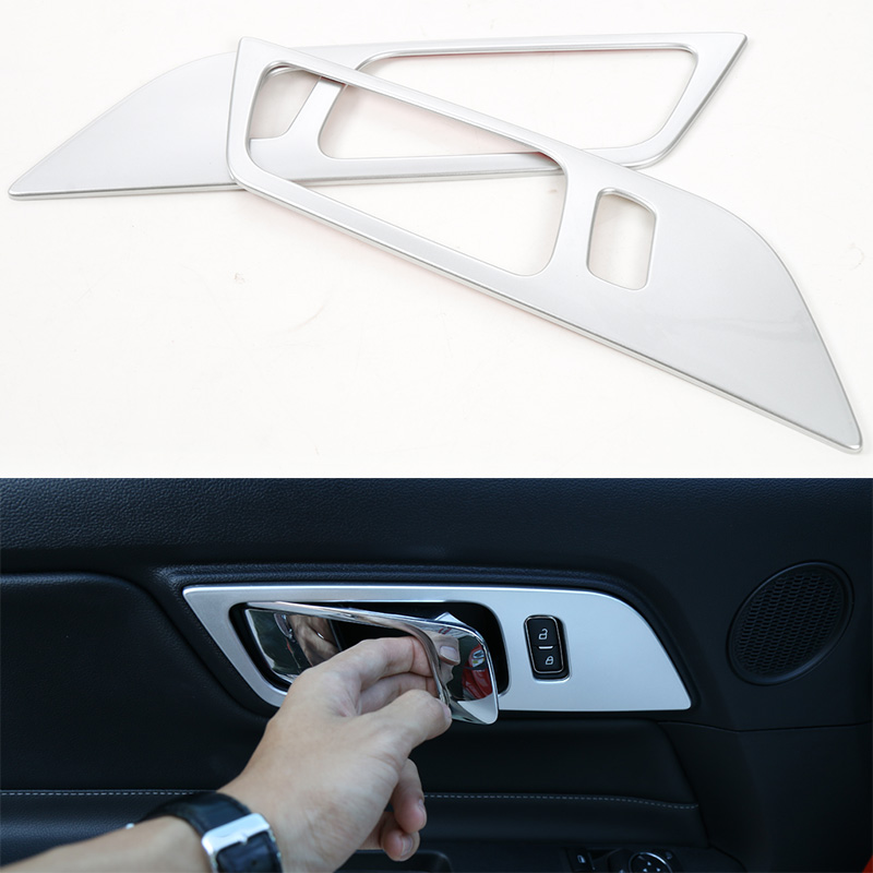 ABS Interior Door Handle Frame Decoration Cover For Ford Mustang High Quality Auto Interior Accessories