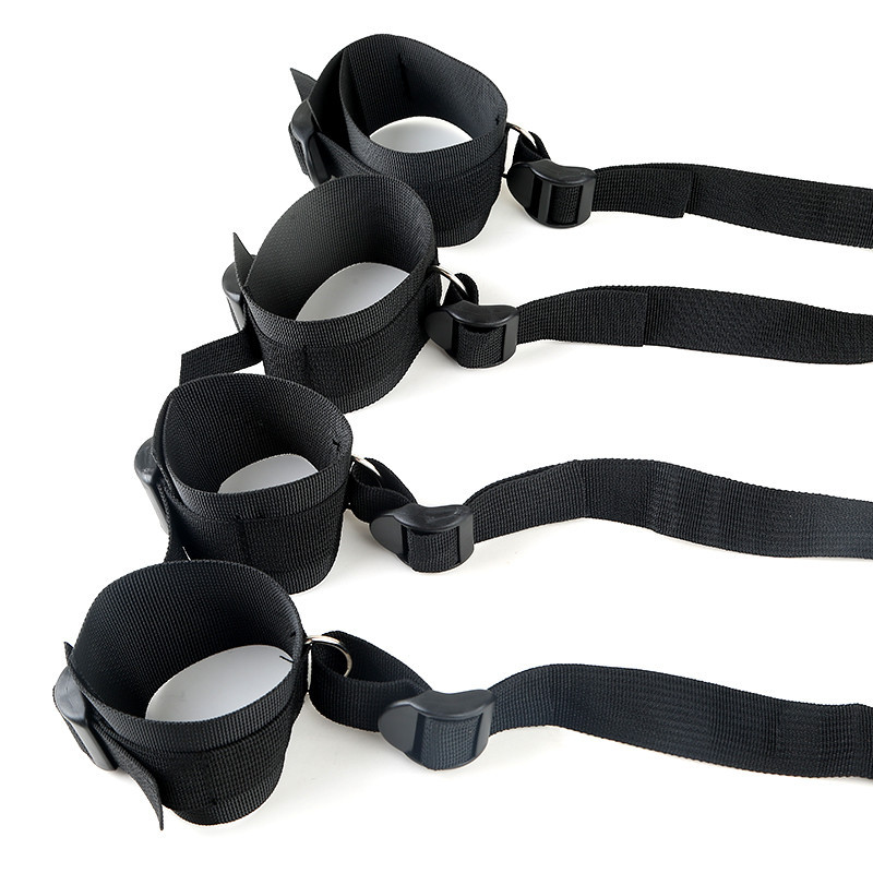 Bondage Kit Restraint System Fetish Adult Games Set Wrists & Ankle Cuffs Sex Toys for Couples J1838