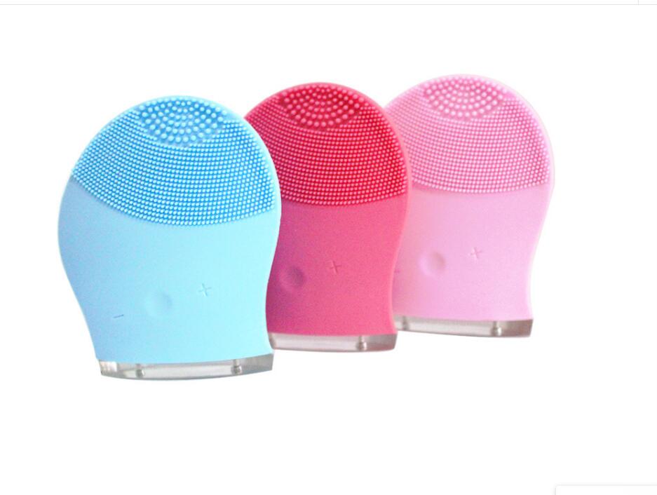 Sonic Silicone Deep Clean Facial Cleanser Vibration Cleaning Pulsating Brushes Silica gel cleanser Electric Face Massager For Skin Care