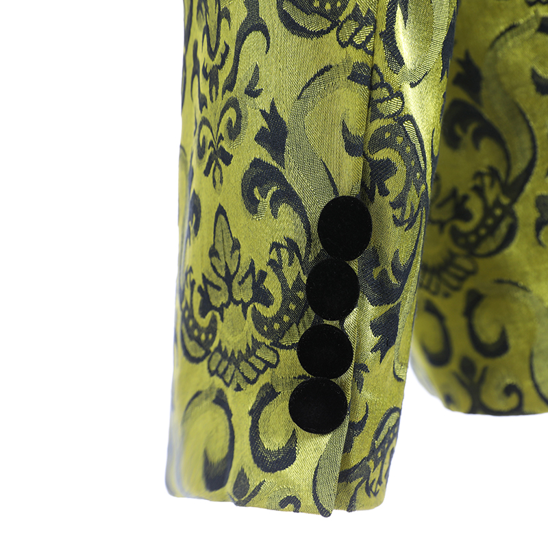 Collection -- Paisley Groom Tuxedos One Button Side Vent Groomsmen Blazer Excellent Men Business Party Prom Suits(Jacket+Pants+Tie+Vest) 405