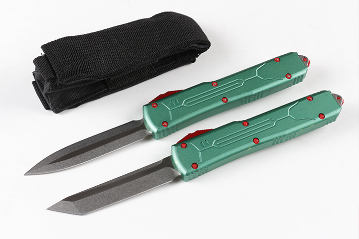 Hot sale!! MT UT85 Auto Tactical Knife D2 Stone Wash Blade T6061 Aluminum Handle Outdoor EDC Pocket Knives Gift Knife
Hot sale!! MT UT85 Auto Tactical Knife D2 Stone Wash Blade T6061 Aluminum Handle Outdoor EDC Pocket Knives Gift Knife