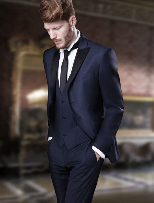 New Arrivals Two Button Blue Groom Tuxedos Groomsmen Peak Lapel Best Man Blazer Mens Wedding Suits (Jacket+Pants+Vest+Tie) H:808, Same as image
New Arrivals Two Button Blue Groom Tuxedos Groomsmen Peak Lapel Best Man Blazer Mens Wedding Suits (Jacket+Pants+Vest+Tie) H:808, Same as image