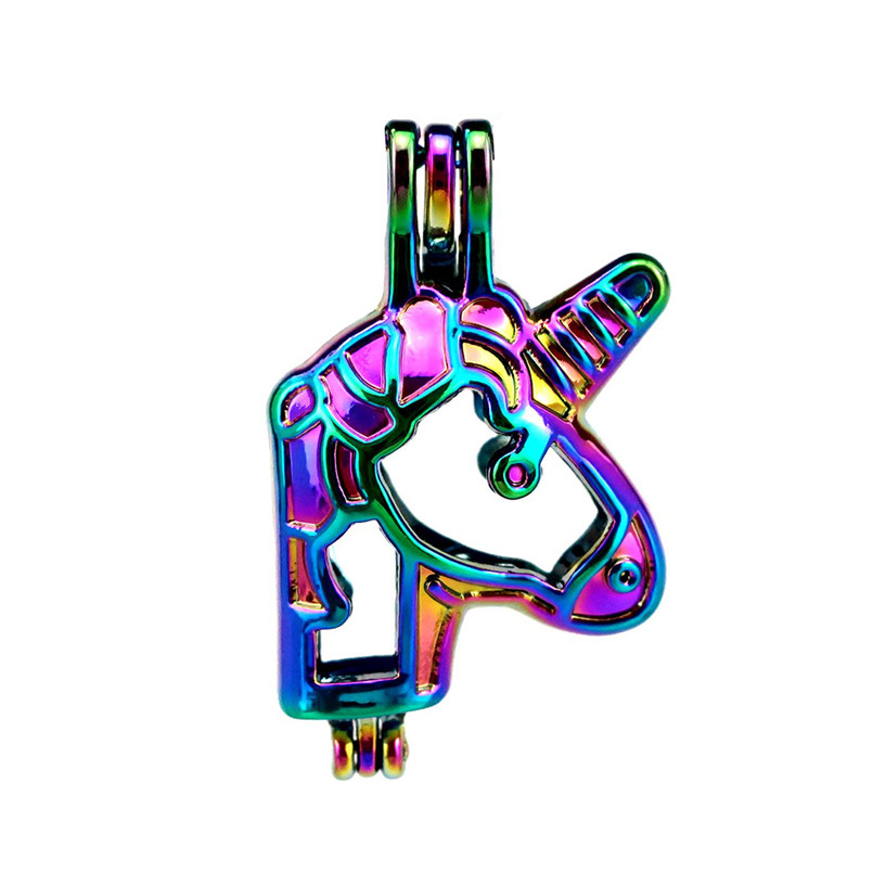 10pcs/lot Rainbow Color Unicorn Fairy Tales Beads Cage Locket Pendant Diffuser Aromatherapy Perfume Essential Oils Diffuser Floating Pom, Silver
10pcs/lot Rainbow Color Unicorn Fairy Tales Beads Cage Locket Pendant Diffuser Aromatherapy Perfume Essential Oils Diffuser Floating Pom, Silver