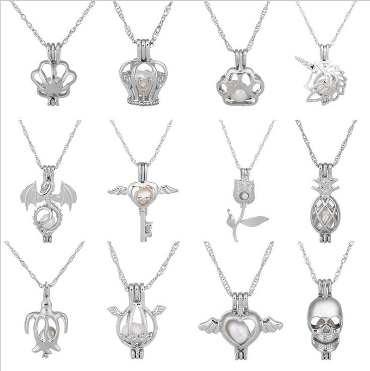 wholesale Style Love Wish Pearl Cages Pendant Necklace Hollow Out Freshwater Necklaces Silver Plated DIY Fashion Jewelry Xmas Gift
wholesale Style Love Wish Pearl Cages Pendant Necklace Hollow Out Freshwater Necklaces Silver Plated DIY Fashion Jewelry Xmas Gift