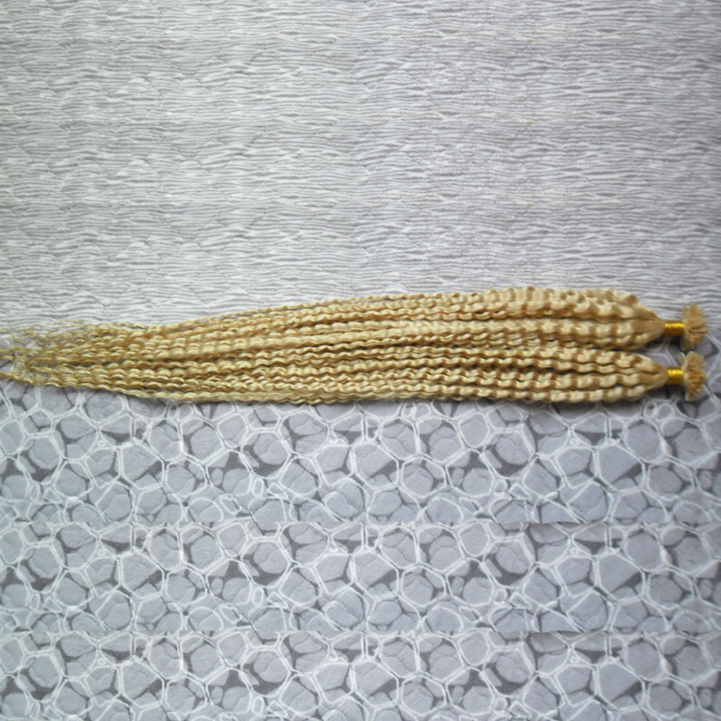 613 kinky curly Machine Made Remy Human Fusion Hair U Nail Tip Hair Extension Bond Keratin Human Hair Extension 100g