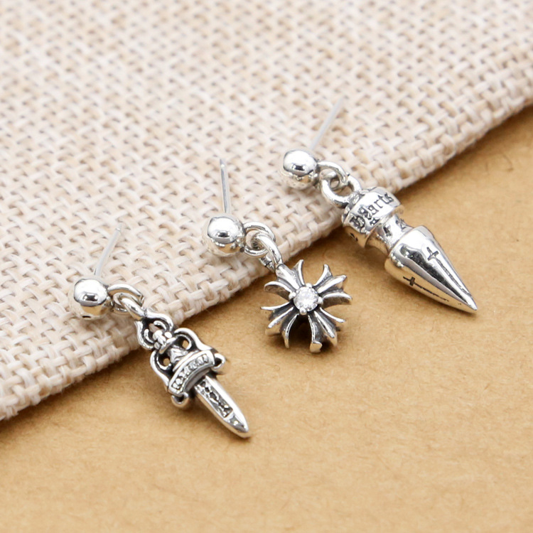 New 925 sterling silver fashion jewelry brand designer earring American Europe vintage style cross stud dangle earrings for women
New 925 sterling silver fashion jewelry brand designer earring American Europe vintage style cross stud dangle earrings for women