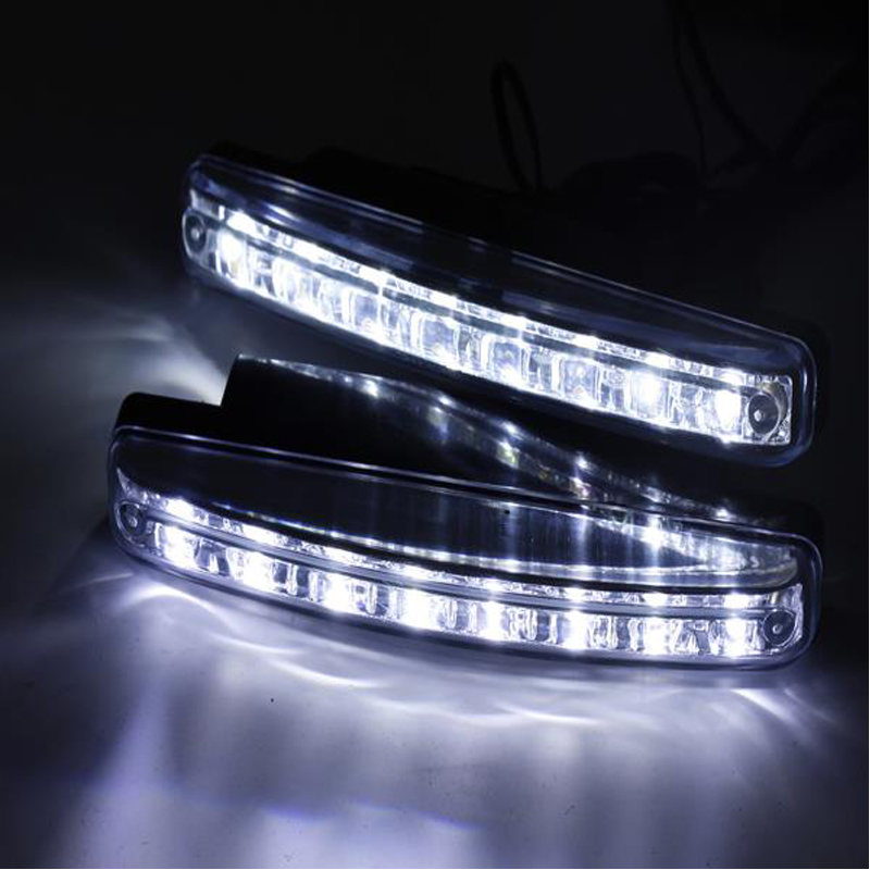 2PCS/Lot Car Styling Automobiles 8LED Daytime Running Light Cars DRL The Fog Driving Daylight LED Lamps For Automatic Navigation Lights, Black
2PCS/Lot Car Styling Automobiles 8LED Daytime Running Light Cars DRL The Fog Driving Daylight LED Lamps For Automatic Navigation Lights, Black