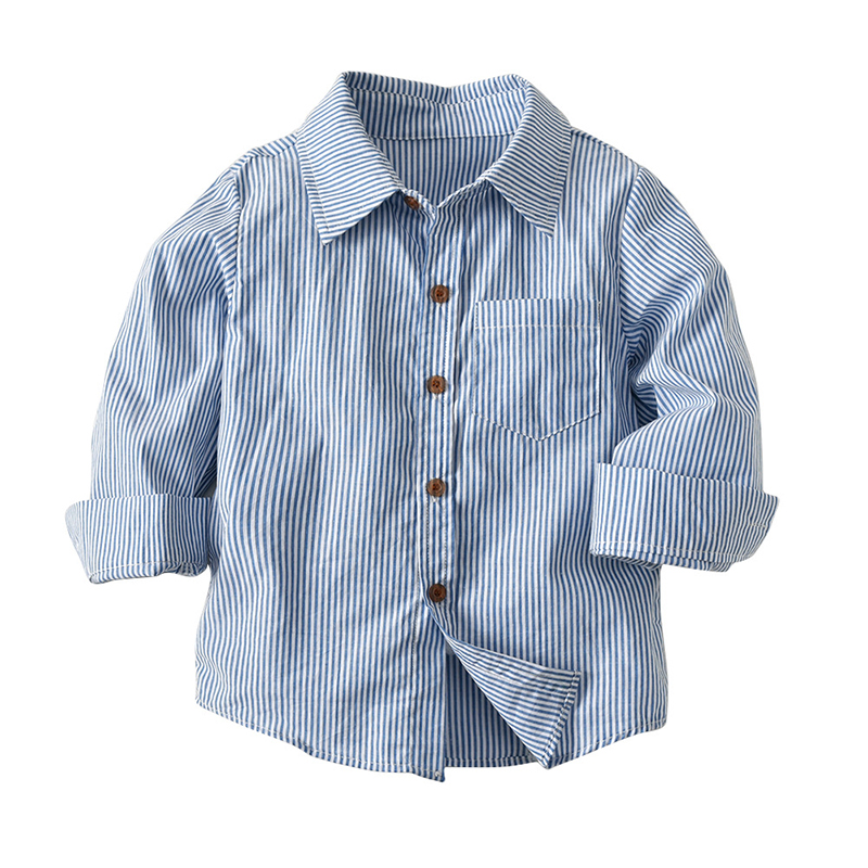 Baby Boys Striped Shirt Turn Down Collar Kids Boy Clothes Fashion Cotton Long Sleeve Shirts 18032201, As picture
Baby Boys Striped Shirt Turn Down Collar Kids Boy Clothes Fashion Cotton Long Sleeve Shirts 18032201, As picture