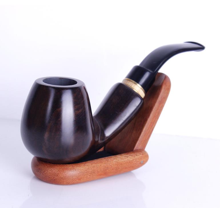 Ebony plus hammer, hammer, pipe, smooth, curved, retro pipe, portable cigarette, portable free solid wood pipe
Ebony plus hammer, hammer, pipe, smooth, curved, retro pipe, portable cigarette, portable free solid wood pipe