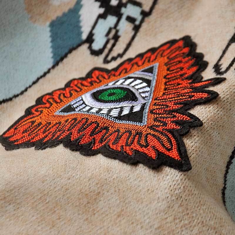 BOHO INSPIRED sweater for women sequin embellished knitted pullovers long sleeve autumn winter vintage jumper 2018 pull femme S118