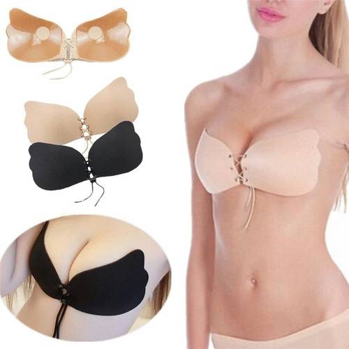 Sexy Ladies 3/4 Cup Nubra Invisible Sticky Bra Strapless Brasier Silicone Push Up Adjustable Bra Cup A-D, Black
Sexy Ladies 3/4 Cup Nubra Invisible Sticky Bra Strapless Brasier Silicone Push Up Adjustable Bra Cup A-D, Black