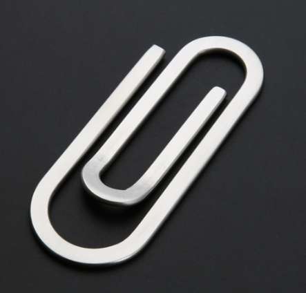 Stainless Steel Metal MultiFunction Men Money Clips Paper Clip Holder Folder Credit Card Portfolio Money Holder Silver Clip