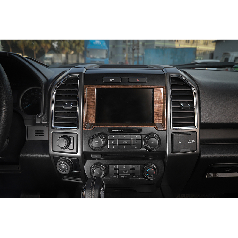 Car GPS Navigation Frame Trim Cover for Ford F150 Car Interior Accessories