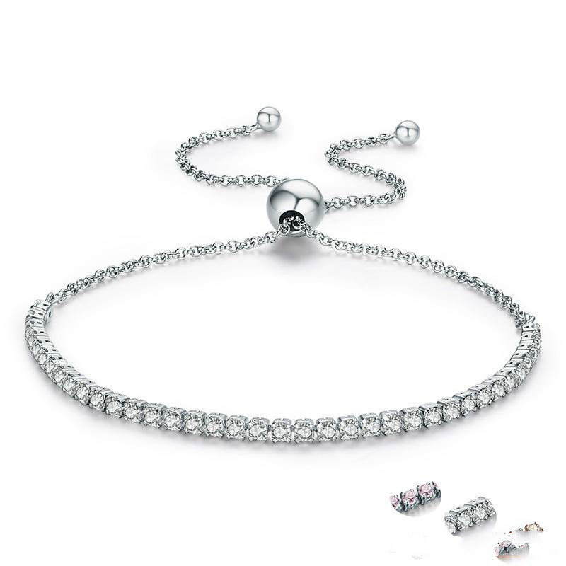 Sterling Silver Sparkling Strand European Bracelet Women Link Bracelets Tennis Bracelet Silver Jewelry Charms
Sterling Silver Sparkling Strand European Bracelet Women Link Bracelets Tennis Bracelet Silver Jewelry Charms