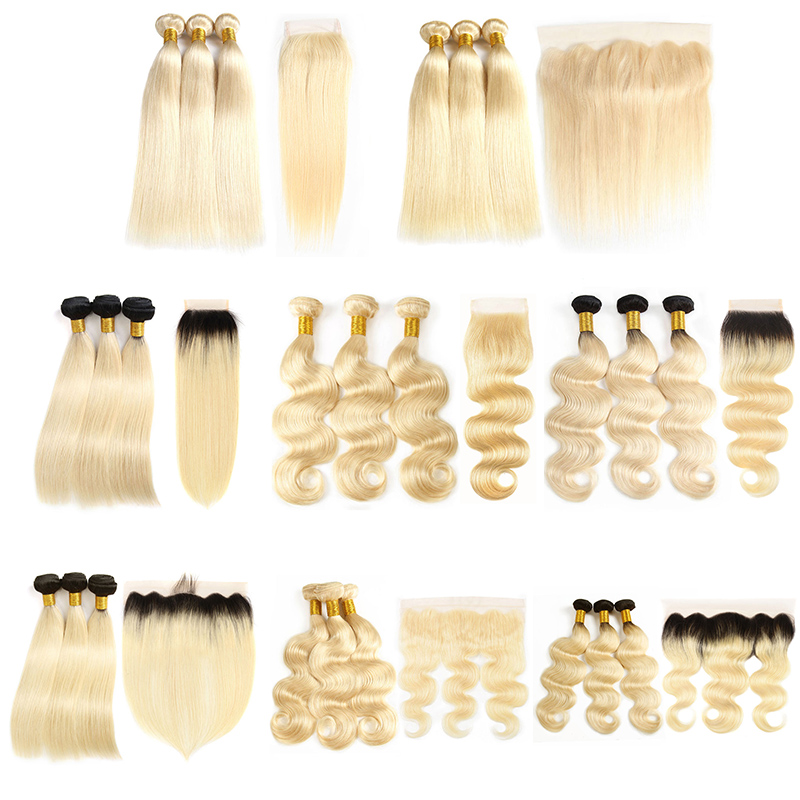 Wholesale 613 Blonde Bundles With 4*4 Closure 13*4 Frontal Free Part Straight Body Wave Ombre Cheap Brazilian Human Hair Weaves Extension, Straight 1b/613 with 4x4
Wholesale 613 Blonde Bundles With 4*4 Closure 13*4 Frontal Free Part Straight Body Wave Ombre Cheap Brazilian Human Hair Weaves Extension, Straight 1b/613 with 4x4