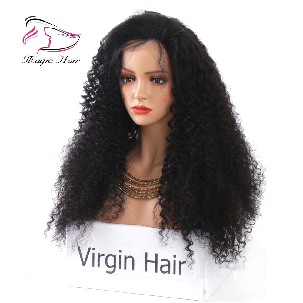 Evermagic Human Hair Wigs Lace Front Brazilian Curly Hair Pre-plucked Hairline Remy Virgin Hair Lace Front Wigs For Black Women