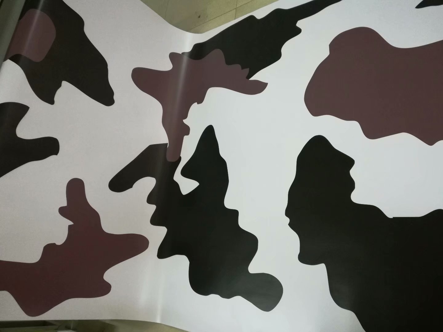 Large Camo VINYL Wrap Brown white grey Full Car Wrapping Camouflage Foil graphic with air free size 1.52 x 30m/Roll 5X98ft