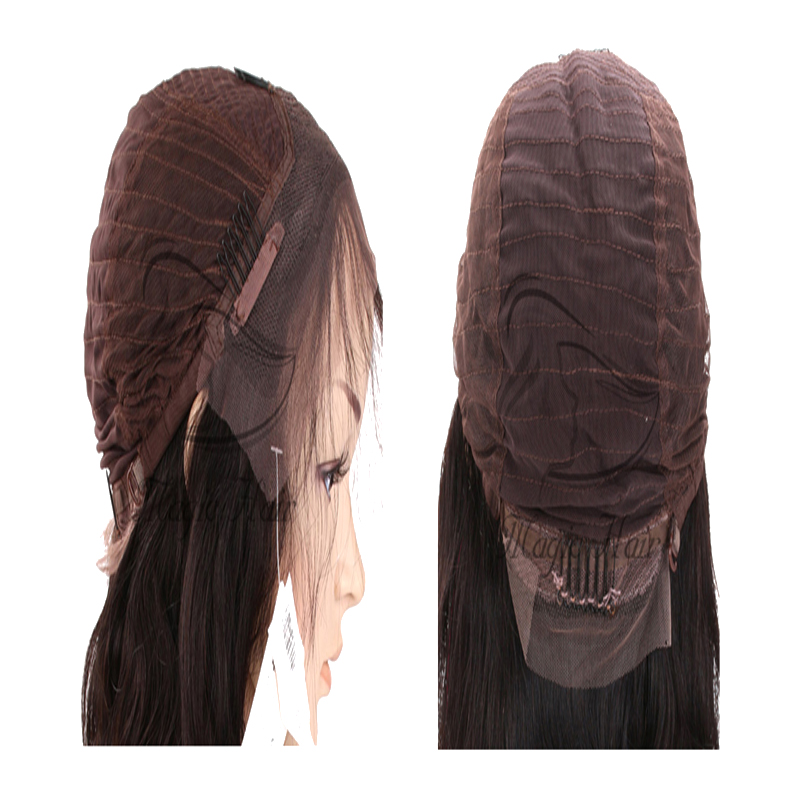 Wholesale Price Brazilian Virgin Hair Lace Wig 4# Silk Straight 20inch 22inch 24inch Hair Wigs Free Shipping