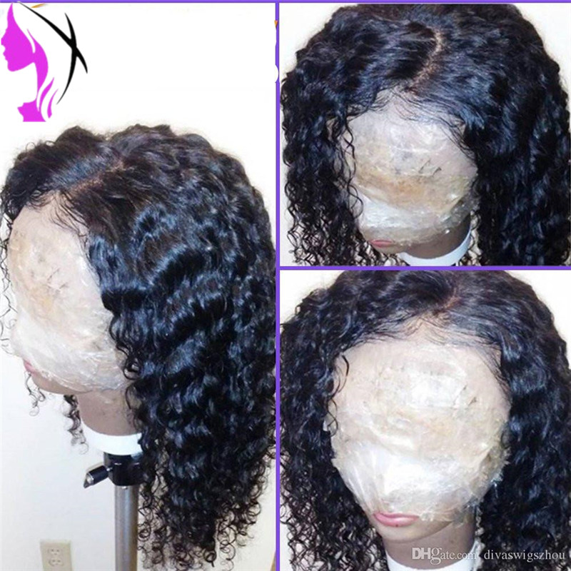 Hotselling 150density full Synthetic Lace Front Wig Loose Curly Glueless Heat Resistant braziilan lace front wig For Women natural hairline