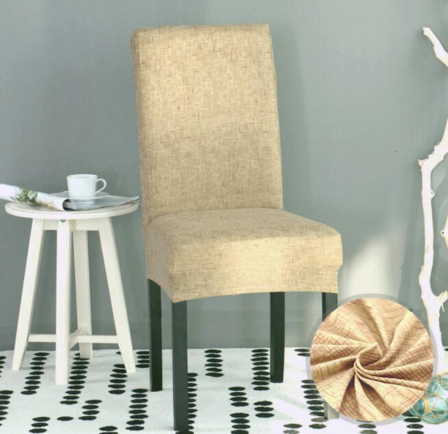 Chair Cover Spandex Kitchen Slipcover Removable Anti-dirty Seat Cover for Banquet Wedding Dinner Restaurant Multi Colors