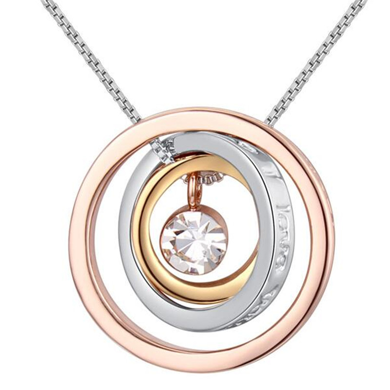 Mother's Day Gift Concentric Circles Crystal Pendant Necklace Made with Crystal from Swarovski Elements for Women 25542
Mother's Day Gift Concentric Circles Crystal Pendant Necklace Made with Crystal from Swarovski Elements for Women 25542