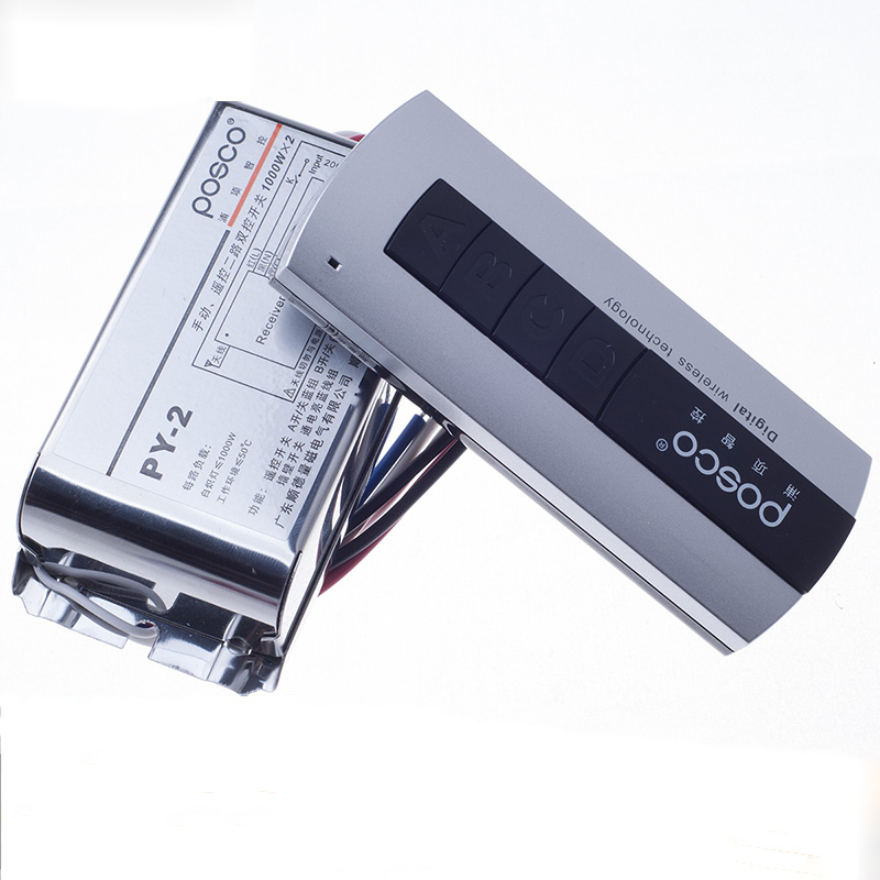 POSCO Digital Wireless Remote Control Switches AC220V 2 Ways Smart Lighting Remote Control Switch Manual Control
POSCO Digital Wireless Remote Control Switches AC220V 2 Ways Smart Lighting Remote Control Switch Manual Control