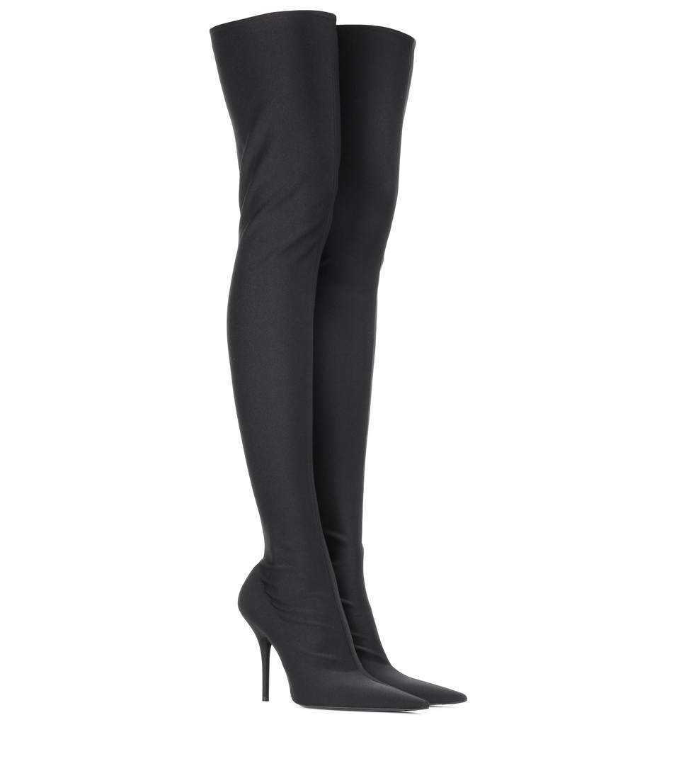 ZK Women fashion12cm high heels boots over knee Stretch Satin boots china size34--45, Black
ZK Women fashion12cm high heels boots over knee Stretch Satin boots china size34--45, Black