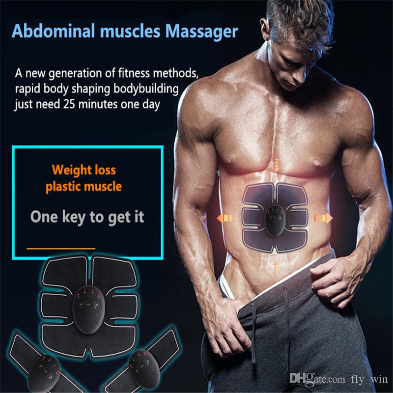 EMS Wireless Muscle Stimulator Smart Fitness Abdominal Training Device Electric Weight Loss Stickers Body Slimming Belt Unisex