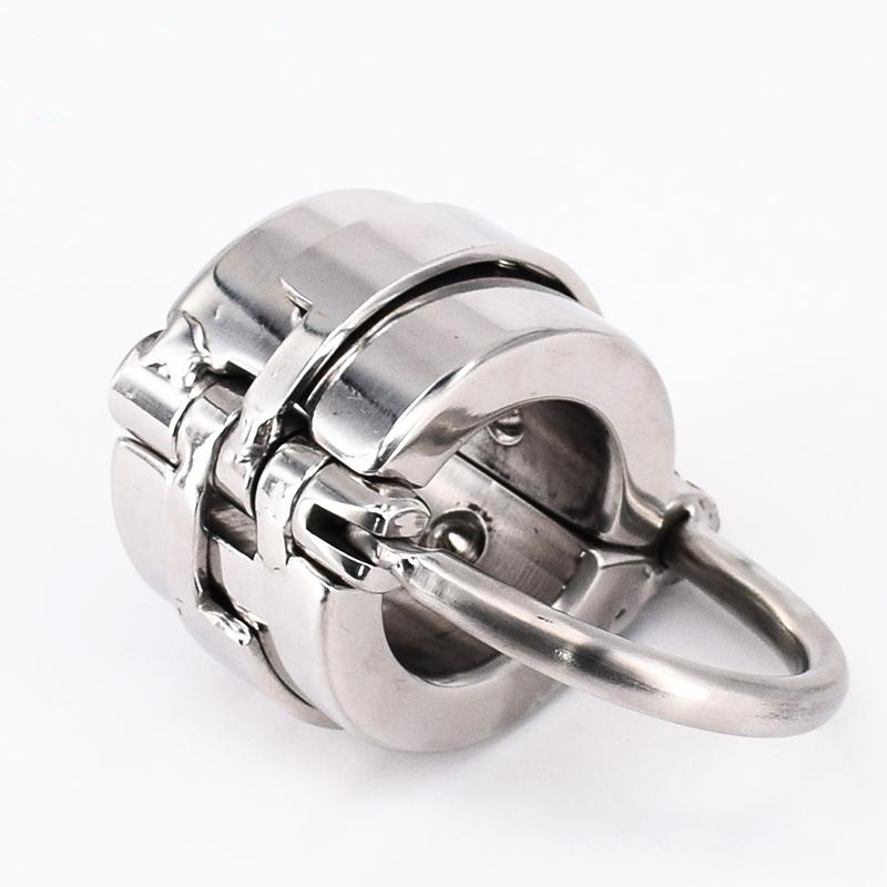 Chastity Devices Male Stainless Steel Sex Toy New Version Device Cages Locking Chastity Cage-image