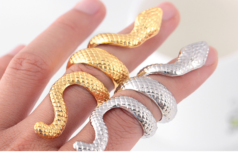 Wholesale Fashion Punk Rock Snake Rings For Women Men Silver Gold Color Vintage Animal Jewelry
Wholesale Fashion Punk Rock Snake Rings For Women Men Silver Gold Color Vintage Animal Jewelry