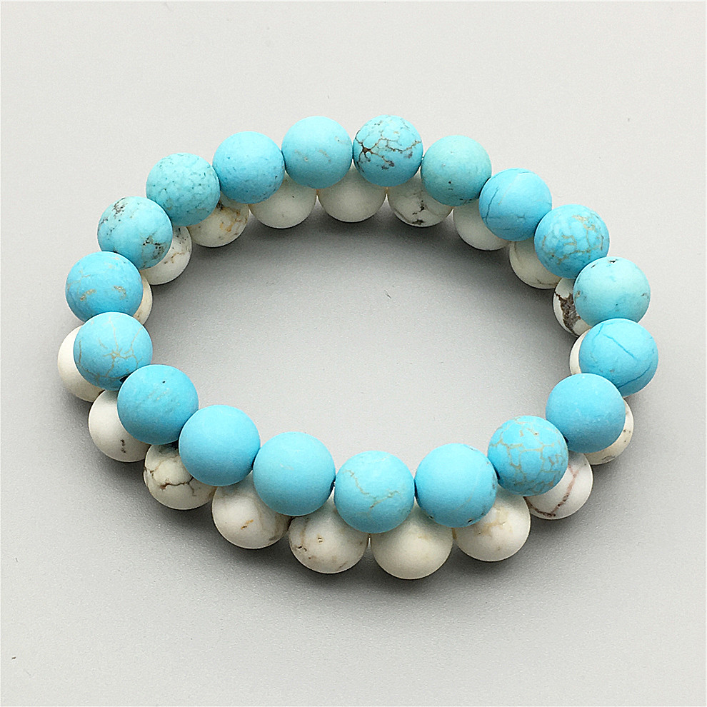10mm Matte Howlite Turquoise Beads Bracelet,White Howlite Elastic Bracelet ,Gemstone Beads Bracelet,Gifts
10mm Matte Howlite Turquoise Beads Bracelet,White Howlite Elastic Bracelet ,Gemstone Beads Bracelet,Gifts