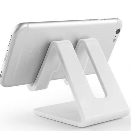 Universal BYKRSEN Desk Holder Tablet Mobile Phone Holder with Shock-proof Silicone Pad Strong Plastic Cell Phone Stand Mount